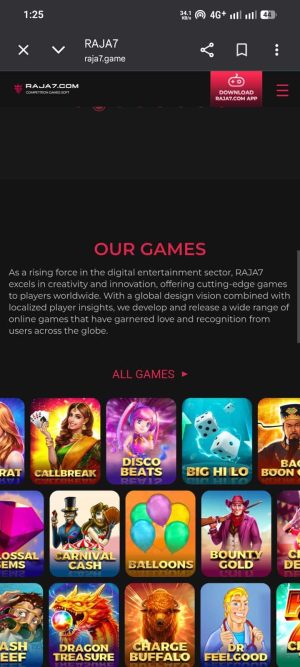 Upgrade to the newest version of Raja7 Game APK for better performance.